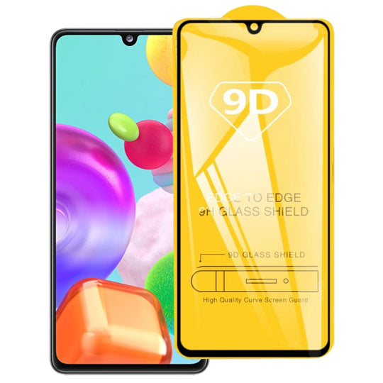 For Galaxy A41 9D Full Glue Full Screen Tempered Glass Film