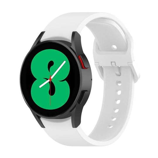 For Samsung Galaxy Watch 5 40mm Official Silicone Watch Band, Size:S(White)
