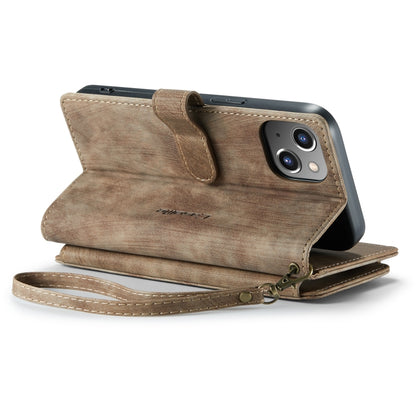 For iPhone 14 CaseMe C30 Multifunctional Phone Leather Case (Brown) - iPhone 14 Cases by CaseMe | Online Shopping UK | buy2fix
