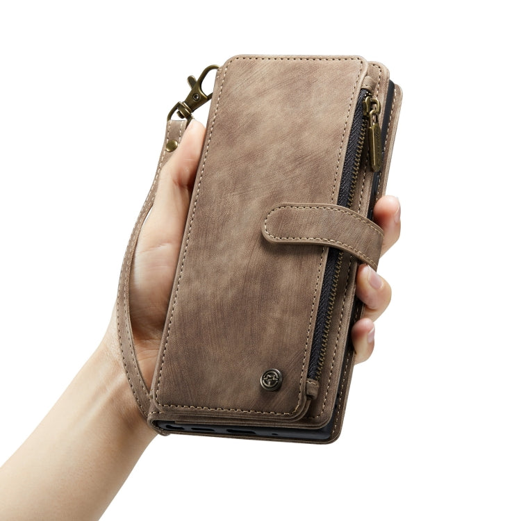 For iPhone 14 CaseMe C30 Multifunctional Phone Leather Case (Brown) - iPhone 14 Cases by CaseMe | Online Shopping UK | buy2fix
