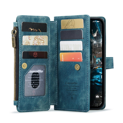 For iPhone 14 Plus CaseMe C30 Multifunctional Phone Leather Case (Blue) - iPhone 14 Plus Cases by CaseMe | Online Shopping UK | buy2fix