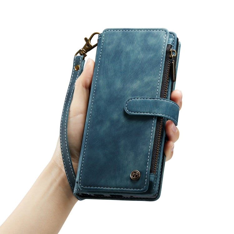 For iPhone 14 Plus CaseMe C30 Multifunctional Phone Leather Case (Blue) - iPhone 14 Plus Cases by CaseMe | Online Shopping UK | buy2fix