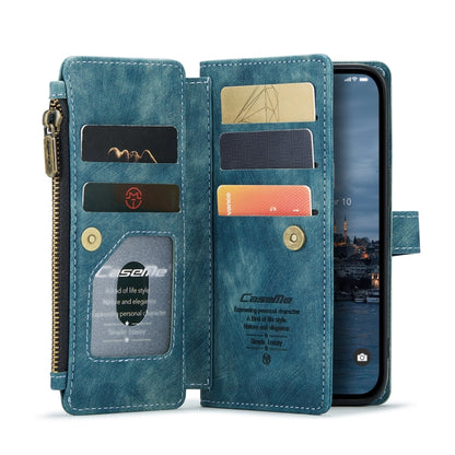 For iPhone 14 Pro CaseMe C30 Multifunctional Phone Leather Case(Blue) - iPhone 14 Pro Cases by CaseMe | Online Shopping UK | buy2fix