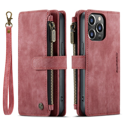 For iPhone 14 Pro Max CaseMe C30 Multifunctional Phone Leather Case (Red) - iPhone 14 Pro Max Cases by CaseMe | Online Shopping UK | buy2fix