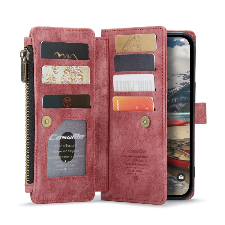 For iPhone 14 Pro Max CaseMe C30 Multifunctional Phone Leather Case (Red) - iPhone 14 Pro Max Cases by CaseMe | Online Shopping UK | buy2fix