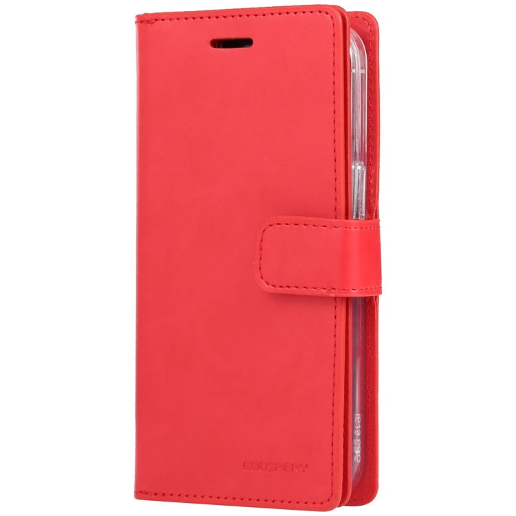 For iPhone 14 MERCURY GOOSPERY MANSOOR 9 Card Slots Leather Case (Red) - iPhone 14 Cases by GOOSPERY | Online Shopping UK | buy2fix
