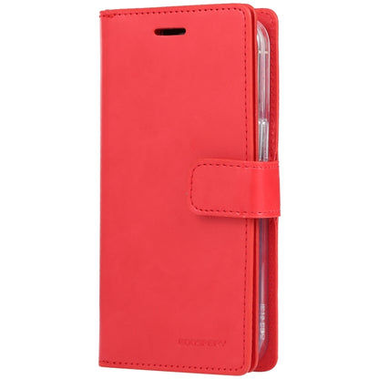 For iPhone 14 MERCURY GOOSPERY MANSOOR 9 Card Slots Leather Case (Red) - iPhone 14 Cases by GOOSPERY | Online Shopping UK | buy2fix