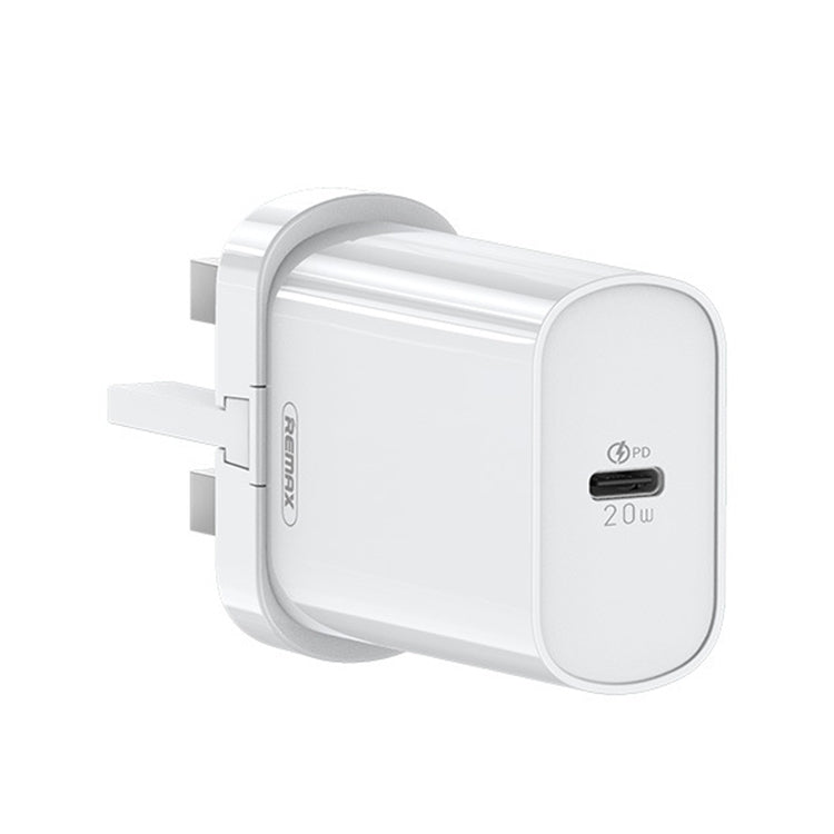 REMAX RP-U70 Jane Series 20W USB-C/Type-C PD Fast Charger, Specification:UK Plug(White) - USB Charger by REMAX | Online Shopping UK | buy2fix