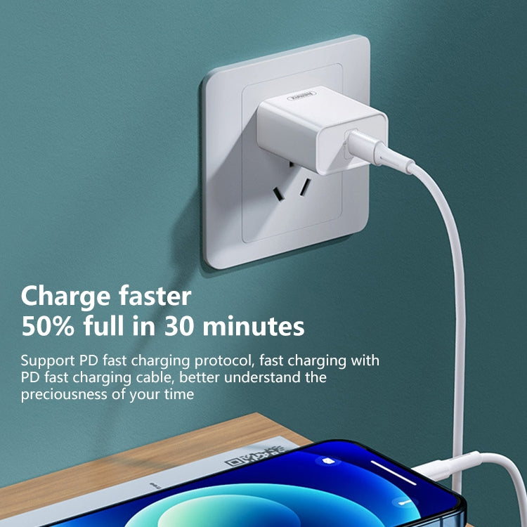 REMAX RP-U70 Jane Series 20W USB-C/Type-C PD Fast Charger, Specification:UK Plug(White) - USB Charger by REMAX | Online Shopping UK | buy2fix