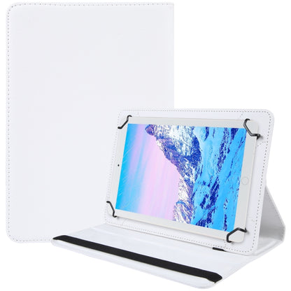 For 7 inch Tablet 360 Degree Rotation Litchi Texture Flip Leather Tablet Case(White) - 7 inch by buy2fix | Online Shopping UK | buy2fix