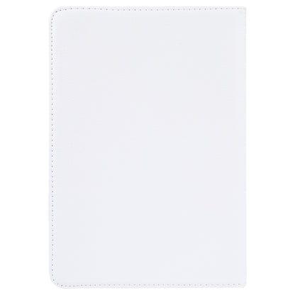 For 7 inch Tablet 360 Degree Rotation Litchi Texture Flip Leather Tablet Case(White) - 7 inch by buy2fix | Online Shopping UK | buy2fix