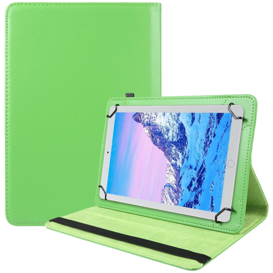 For 7 inch Tablet 360 Degree Rotation Litchi Texture Flip Leather Tablet Case(Green) - 7 inch by buy2fix | Online Shopping UK | buy2fix