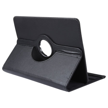 For 7 inch Tablet 360 Degree Rotation Litchi Texture Flip Leather Tablet Case(Black) - 7 inch by buy2fix | Online Shopping UK | buy2fix