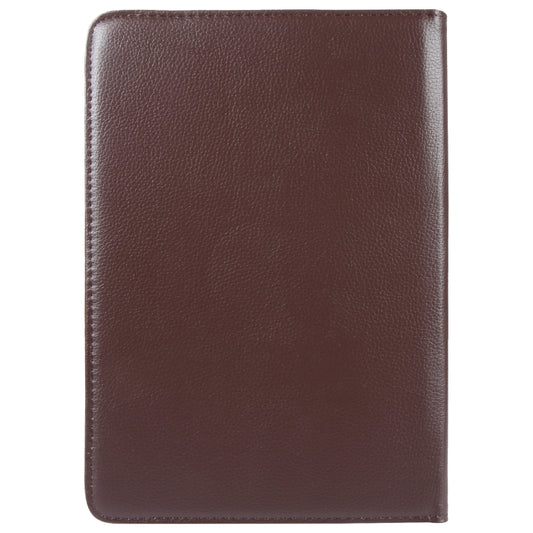 For 8 inch Tablet 360 Degree Rotation Litchi Texture Flip Leather Tablet Case(Brown) - 8 inch by buy2fix | Online Shopping UK | buy2fix