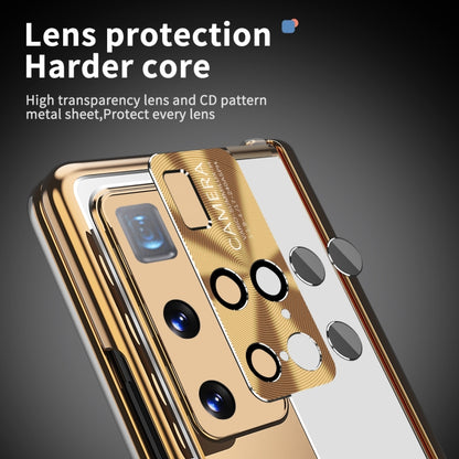 For Huawei Mate X2 Aluminum Alloy Double Hinge Shockproof Phone Protective Case(Silver Gold) - Huawei Cases by buy2fix | Online Shopping UK | buy2fix