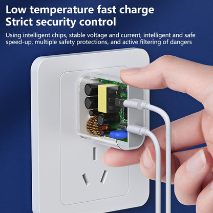 REMAX RP-U68 20W USB+USB-C/Type-C Dual Interface Fast Charger Set, Specification:US Plug(White) - USB Charger by REMAX | Online Shopping UK | buy2fix