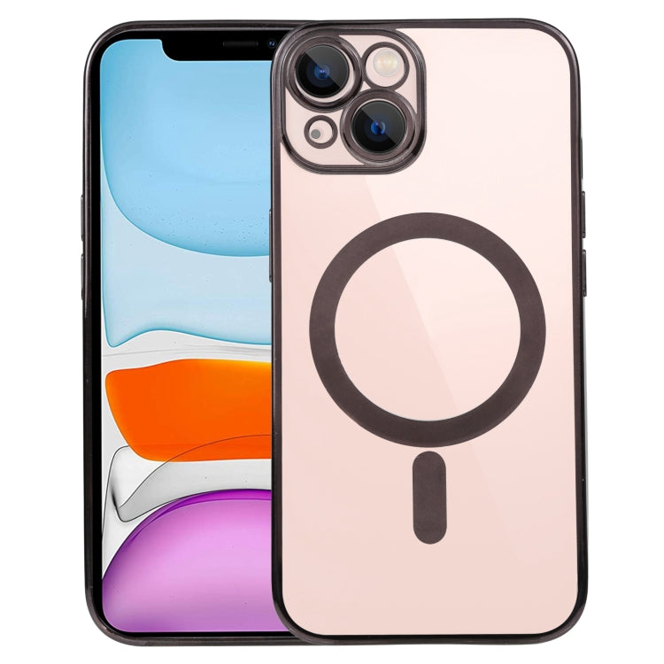 For iPhone 11 MagSafe Electroplating Straight TPU Phone Case (Black) by buy2fix