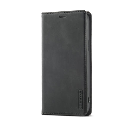 For iPhone 14 Pro Max LC.IMEEKE Strong Magnetic Leather Phone Case with Holder & Card Slots & Wallet (Black) - iPhone 14 Pro Max Cases by LC.IMEEKE | Online Shopping UK | buy2fix