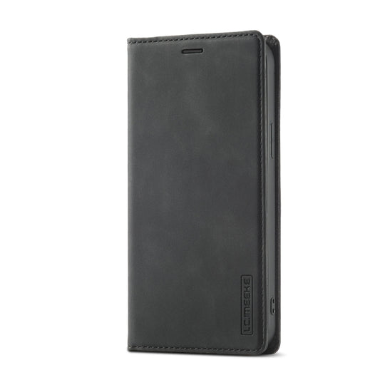 For iPhone 14 Pro LC.IMEEKE Strong Magnetic Leather Phone Case with Holder & Card Slots & Wallet(Black) - iPhone 14 Pro Cases by LC.IMEEKE | Online Shopping UK | buy2fix