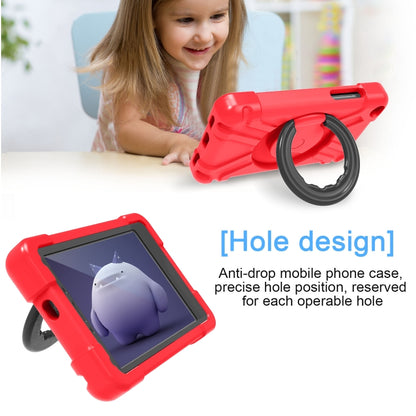 For Galaxy Tab A 8.0 (2019) T290 / T295 PC + Silicone Shockproof Combination Case with 360 Degree Rotating Holder & Handle(Red+Black) - Other Galaxy Tab PC by buy2fix | Online Shopping UK | buy2fix