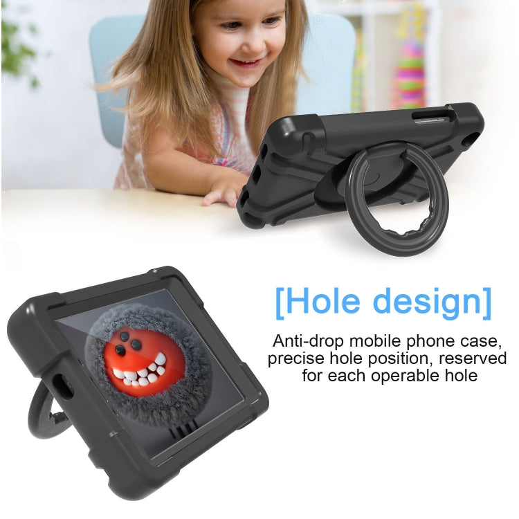 For Galaxy Tab A 8.0 (2019) T290 / T295 PC + Silicone Shockproof Combination Case with 360 Degree Rotating Holder & Handle(Black) - Other Galaxy Tab PC by buy2fix | Online Shopping UK | buy2fix