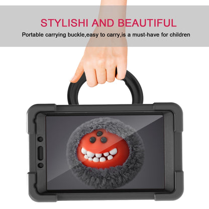 For Galaxy Tab A 8.0 (2019) T290 / T295 PC + Silicone Shockproof Combination Case with 360 Degree Rotating Holder & Handle(Black) - Other Galaxy Tab PC by buy2fix | Online Shopping UK | buy2fix