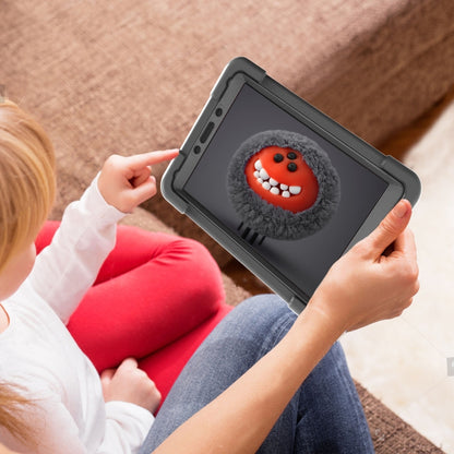 For Galaxy Tab A 8.0 (2019) T290 / T295 PC + Silicone Shockproof Combination Case with 360 Degree Rotating Holder & Handle(Black) - Other Galaxy Tab PC by buy2fix | Online Shopping UK | buy2fix