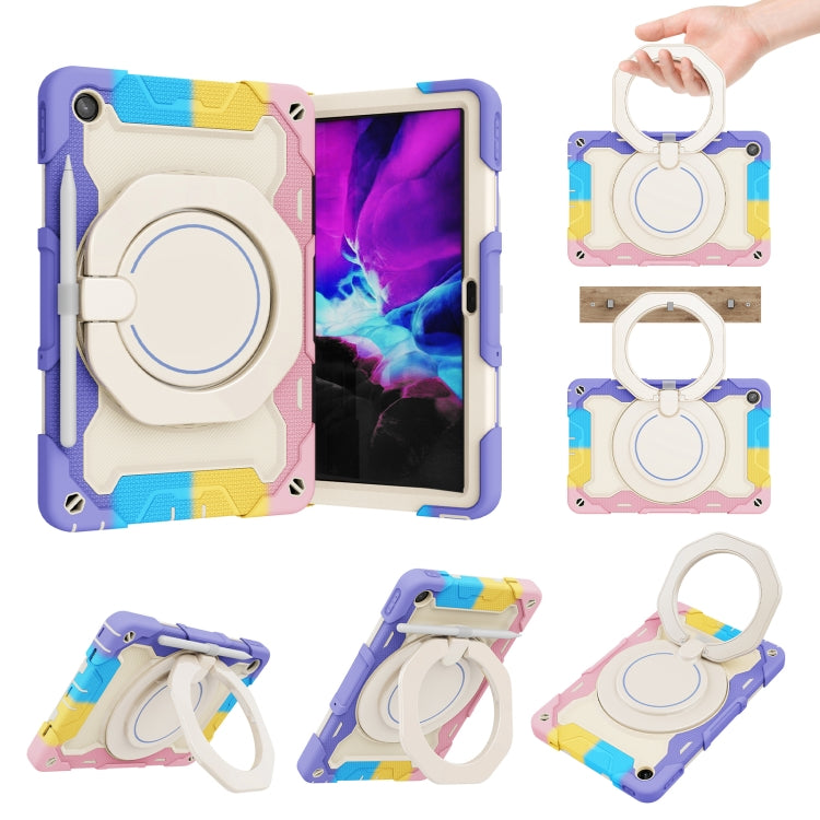 For Lenovo Tab M10 Plus 3rd Gen Armor Contrast Color Silicone + PC Tablet Case(Colorful Pink) - Lenovo by buy2fix | Online Shopping UK | buy2fix
