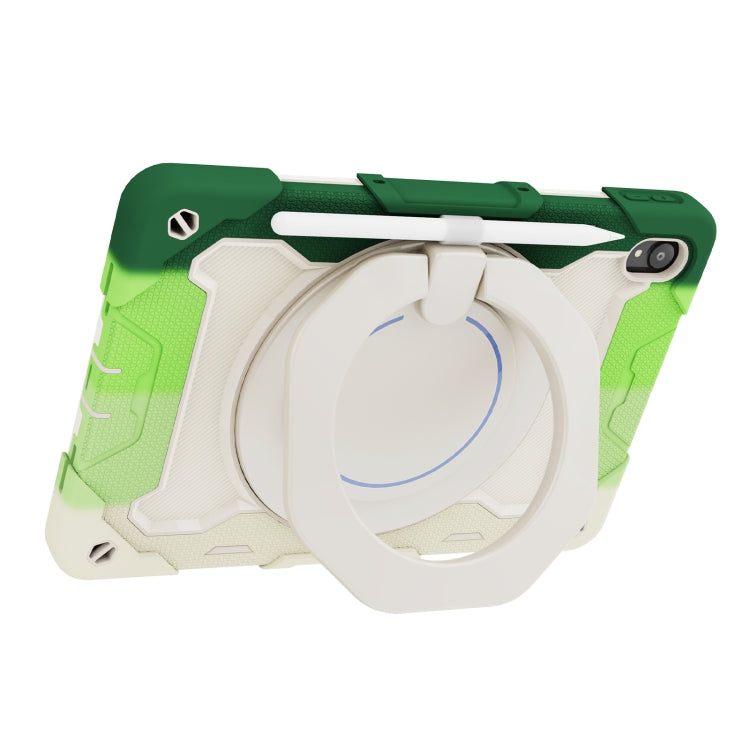 For Lenovo Tad P11 Armor Contrast Color Silicone + PC Tablet Case(Colorful Green) - Lenovo by buy2fix | Online Shopping UK | buy2fix