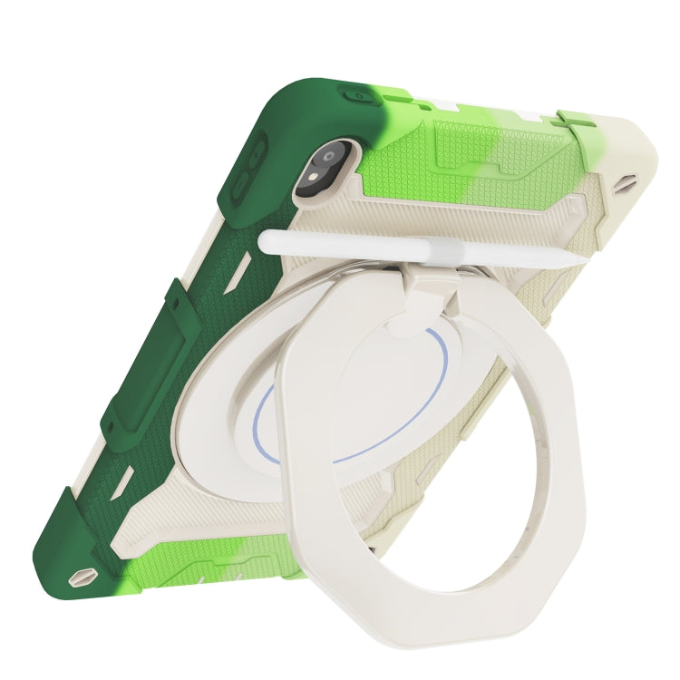 For Lenovo Tad P11 Armor Contrast Color Silicone + PC Tablet Case(Colorful Green) - Lenovo by buy2fix | Online Shopping UK | buy2fix