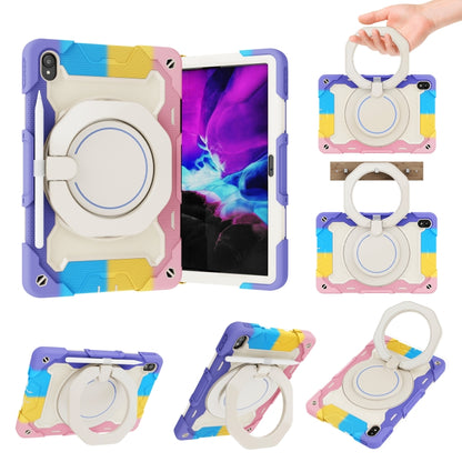 For Lenovo Tad P11 Armor Contrast Color Silicone + PC Tablet Case(Colorful Pink) - Lenovo by buy2fix | Online Shopping UK | buy2fix
