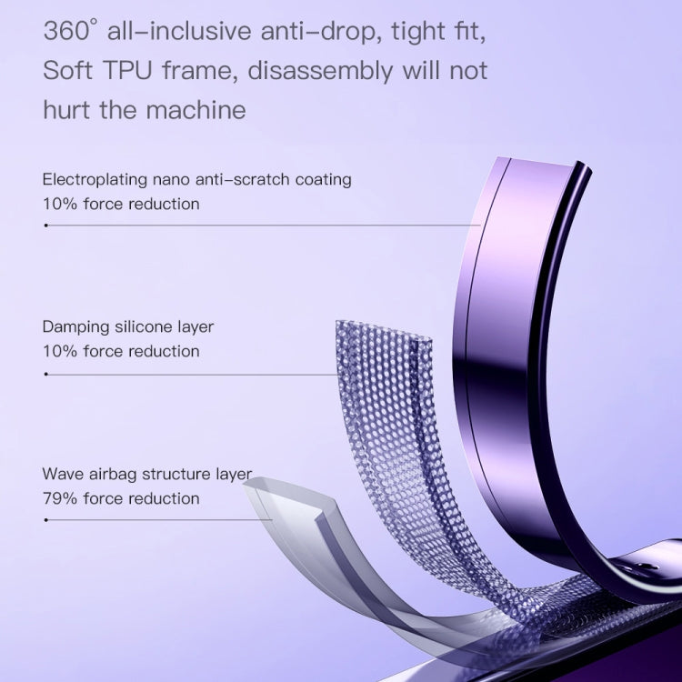 For iPhone 14 TOTUDESIGN AA-155 Series Electroplating TPU Phone Case (Purple) - iPhone 14 Cases by TOTUDESIGN | Online Shopping UK | buy2fix