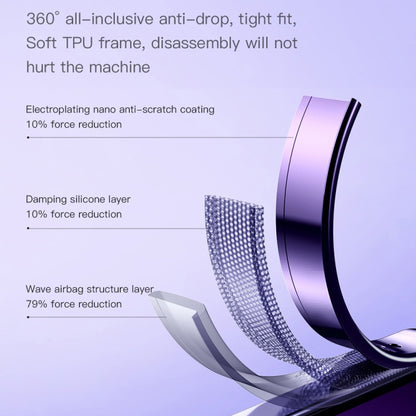 For iPhone 14 TOTUDESIGN AA-155 Series Electroplating TPU Phone Case (Purple) - iPhone 14 Cases by TOTUDESIGN | Online Shopping UK | buy2fix