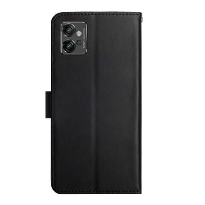 For Motorola Moto G32 Genuine Leather Fingerprint-proof Horizontal Flip Phone Case(Black) - Motorola Cases by buy2fix | Online Shopping UK | buy2fix