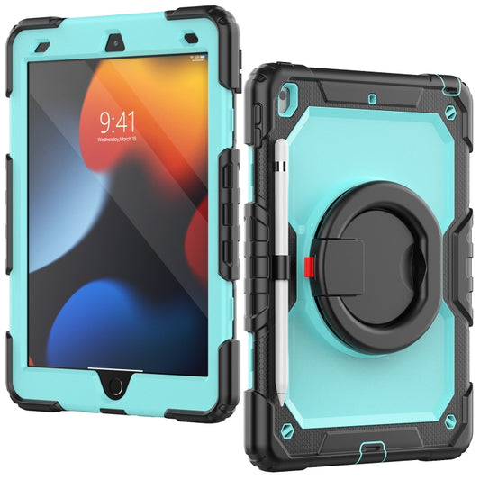 For iPad 10.2 2021 / 2020 / 2019 Bracelet Holder Silicone + PC Tablet Case(Light Blue) - iPad 10.2 Cases by buy2fix | Online Shopping UK | buy2fix