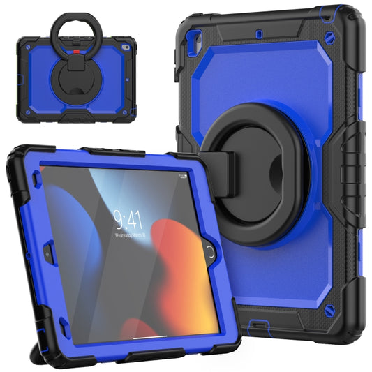 For iPad 10.2 2021 / 2020 / 2019 Bracelet Holder Silicone + PC Tablet Case(Dark Blue) - iPad 10.2 Cases by buy2fix | Online Shopping UK | buy2fix