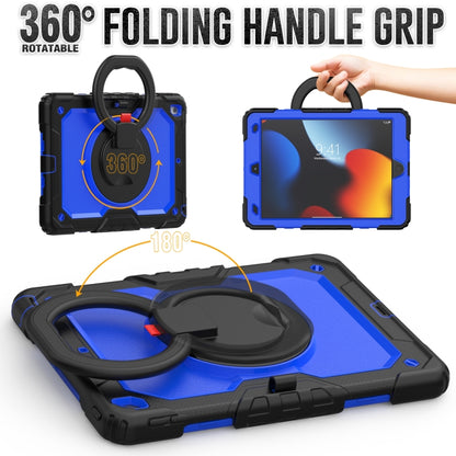 For iPad 10.2 2021 / 2020 / 2019 Bracelet Holder Silicone + PC Tablet Case(Dark Blue) - iPad 10.2 Cases by buy2fix | Online Shopping UK | buy2fix