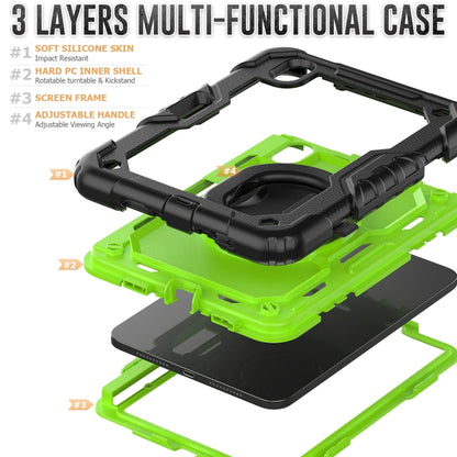 For iPad mini 2024 / mini 6 Bracelet Holder Silicone + PC Tablet Case(Yellow Green) - iPad mini 6 Cases by buy2fix | Online Shopping UK | buy2fix