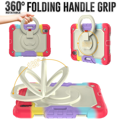 For iPad mini 2024 / mini 6 Bracelet Holder Silicone + PC Tablet Case(Colorful Red) - iPad mini 6 Cases by buy2fix | Online Shopping UK | buy2fix