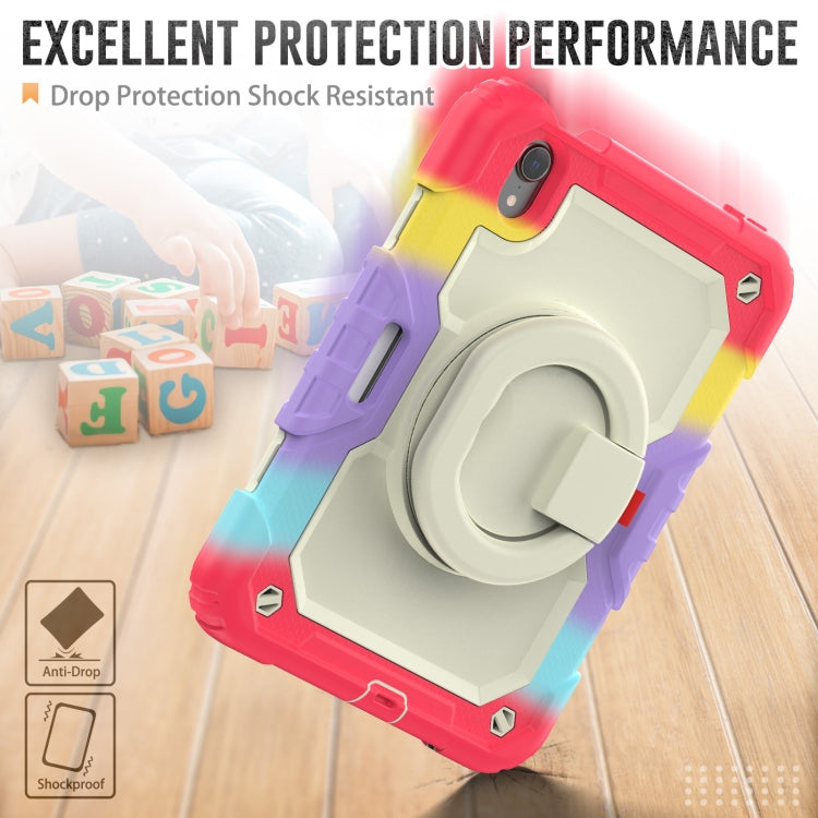 For iPad mini 2024 / mini 6 Bracelet Holder Silicone + PC Tablet Case(Colorful Red) - iPad mini 6 Cases by buy2fix | Online Shopping UK | buy2fix