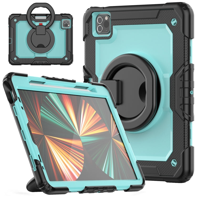 For iPad Pro 11 2022 / 2021 Bracelet Holder Silicone + PC Tablet Case For iPad Pro 11(Light Blue) - iPad Pro 11 (2022/2021) Cases by buy2fix | Online Shopping UK | buy2fix