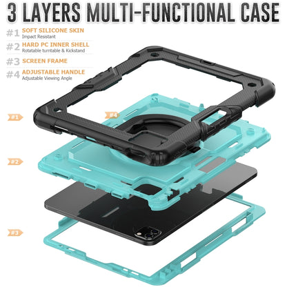 For iPad Pro 11 2022 / 2021 Bracelet Holder Silicone + PC Tablet Case For iPad Pro 11(Light Blue) - iPad Pro 11 (2022/2021) Cases by buy2fix | Online Shopping UK | buy2fix