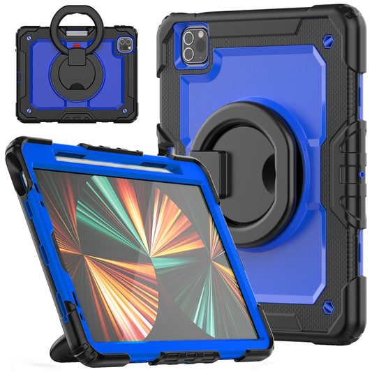 For iPad Pro 11 2022 / 2021 Bracelet Holder Silicone + PC Tablet Case For iPad Pro 11(Dark Blue) - iPad Pro 11 (2022/2021) Cases by buy2fix | Online Shopping UK | buy2fix