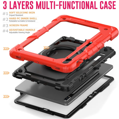 For Samsung Galaxy Tab S8 / S7 Bracelet Holder Silicone + PC Tablet Case(Red) by buy2fix