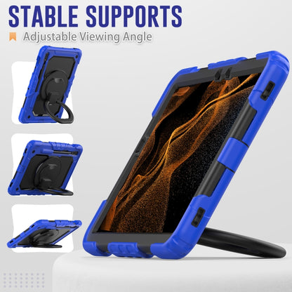 For Samsung Galaxy Tab S8 / S7 Bracelet Holder Silicone + PC Tablet Case(Blue) by buy2fix