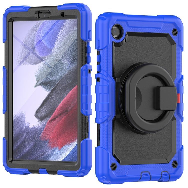 For Samsung Galaxy Tab A7 Lite Bracelet Holder Silicone + PC Tablet Case(Blue) - Tab A7 Lite T220 / T225 by buy2fix | Online Shopping UK | buy2fix