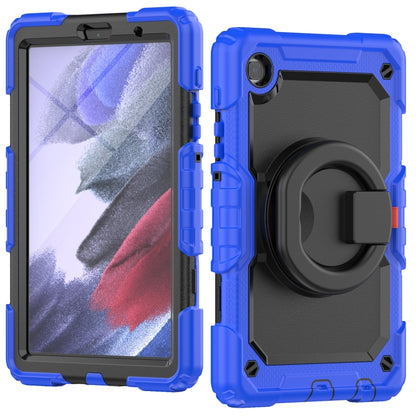 For Samsung Galaxy Tab A7 Lite Bracelet Holder Silicone + PC Tablet Case(Blue) - Tab A7 Lite T220 / T225 by buy2fix | Online Shopping UK | buy2fix