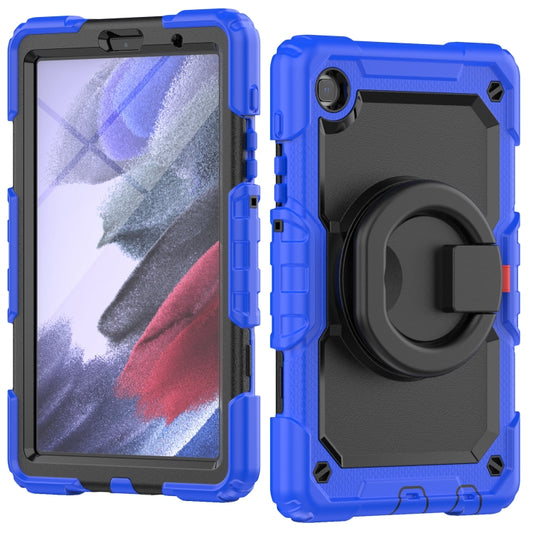 For Samsung Galaxy Tab A7 Lite Bracelet Holder Silicone + PC Tablet Case(Blue) - Tab A7 Lite T220 / T225 by buy2fix | Online Shopping UK | buy2fix