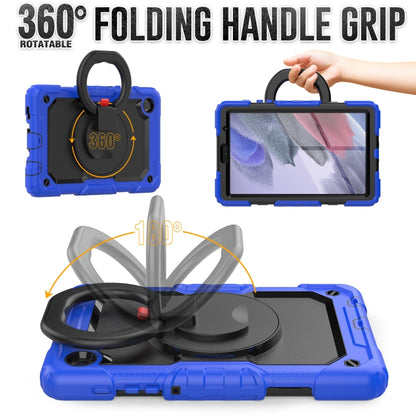 For Samsung Galaxy Tab A7 Lite Bracelet Holder Silicone + PC Tablet Case(Blue) - Tab A7 Lite T220 / T225 by buy2fix | Online Shopping UK | buy2fix