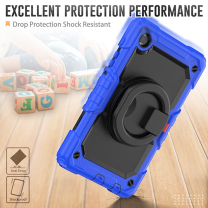 For Samsung Galaxy Tab A7 Lite Bracelet Holder Silicone + PC Tablet Case(Blue) - Tab A7 Lite T220 / T225 by buy2fix | Online Shopping UK | buy2fix